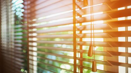 Blinds closed in a heatwave