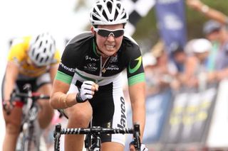 Melissa Hoskins (GreenEDGE) was pleased to have beaten Hoskings and gained the overall lead