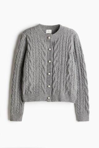 Cable-Knit Cardigan