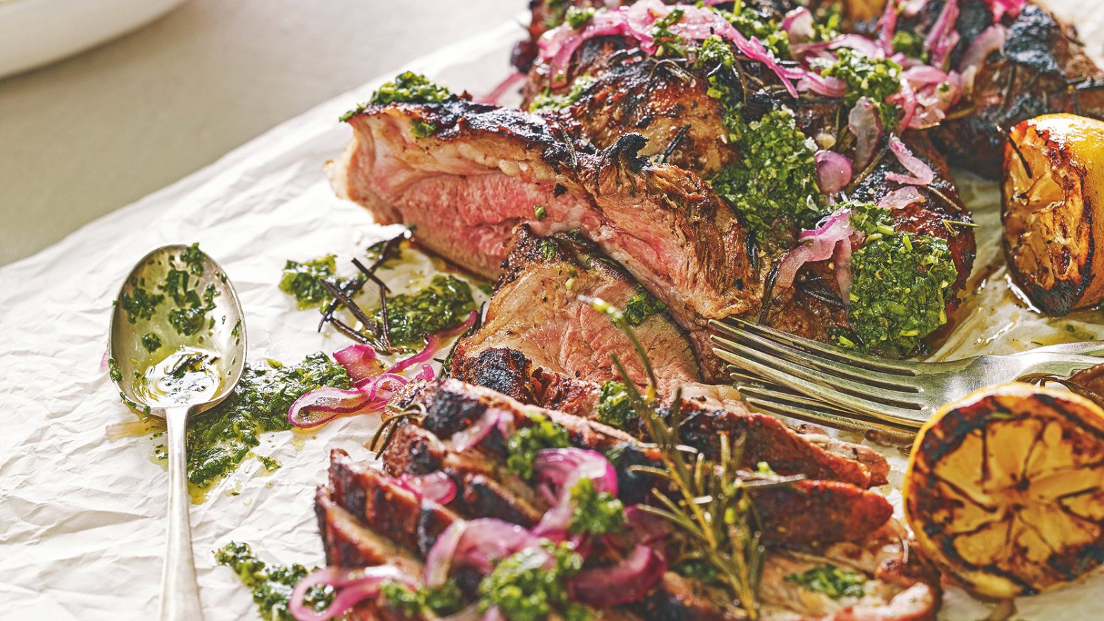 BBQ beef, lemons