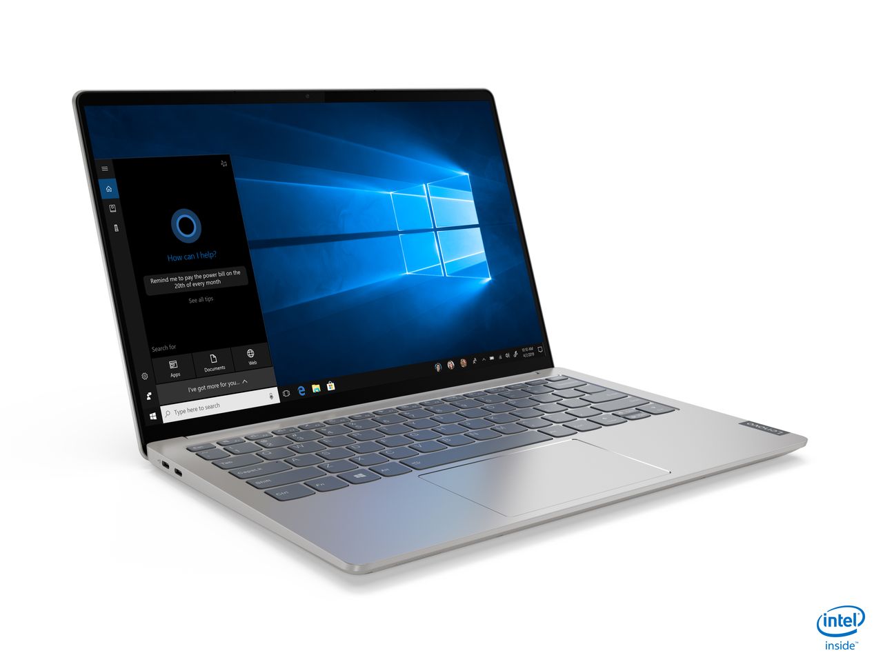 The Lenovo IdeaPad S540 in silver.
