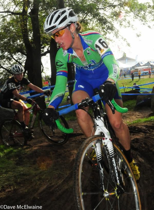 Rebecca Wellons (Cannondale-Kinetic) with one lap to go