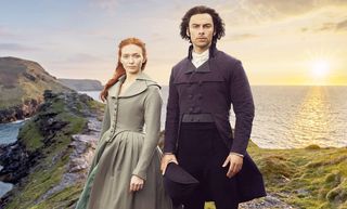 Aidan Turner as Ross Poldark.