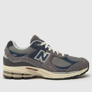 New Balance 2002r shoes in gray and navy blue