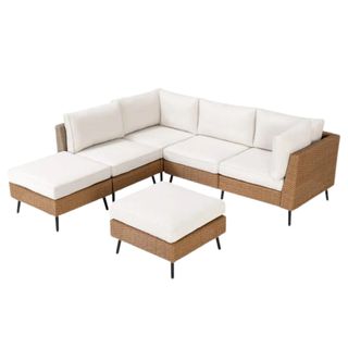 Gurshawn 6 Pieces Sectional Seating Group With Cushions