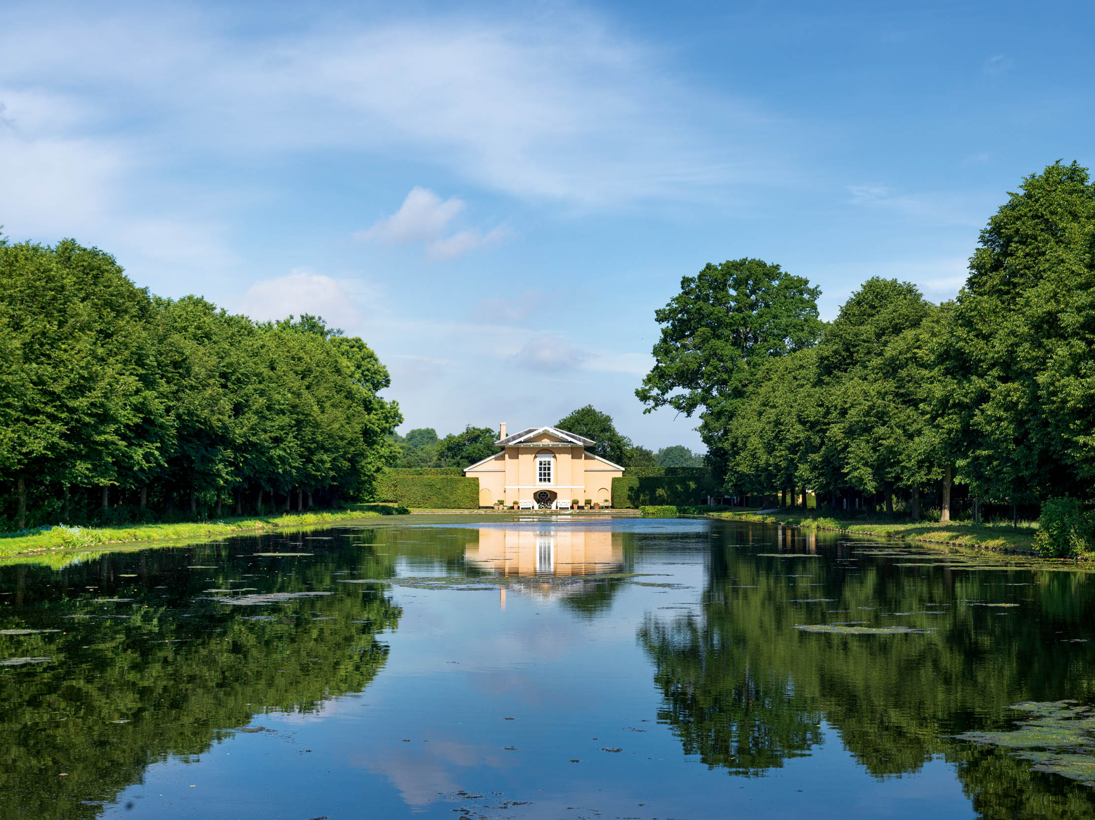 The Temple, built in the 1760s, overlooks a fishing lake. ©Simon Brown for Country Life