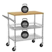BolDuck 3 Tier Rolling Kitchen Carts BolDuck 3 Tier Rolling Kitchen Carts