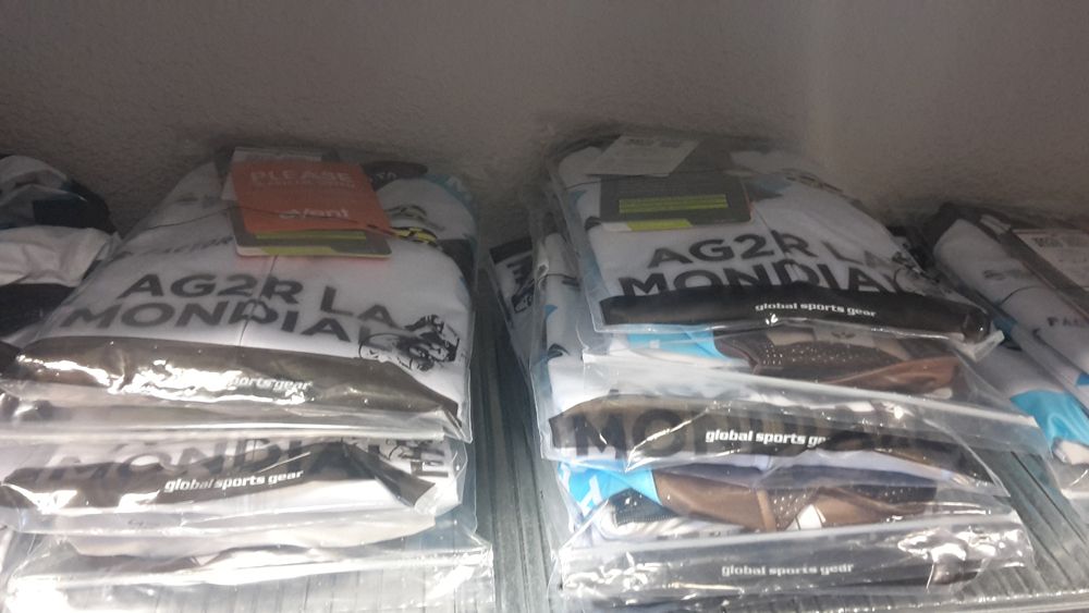 Hundreds of jerseys are out on the shelves