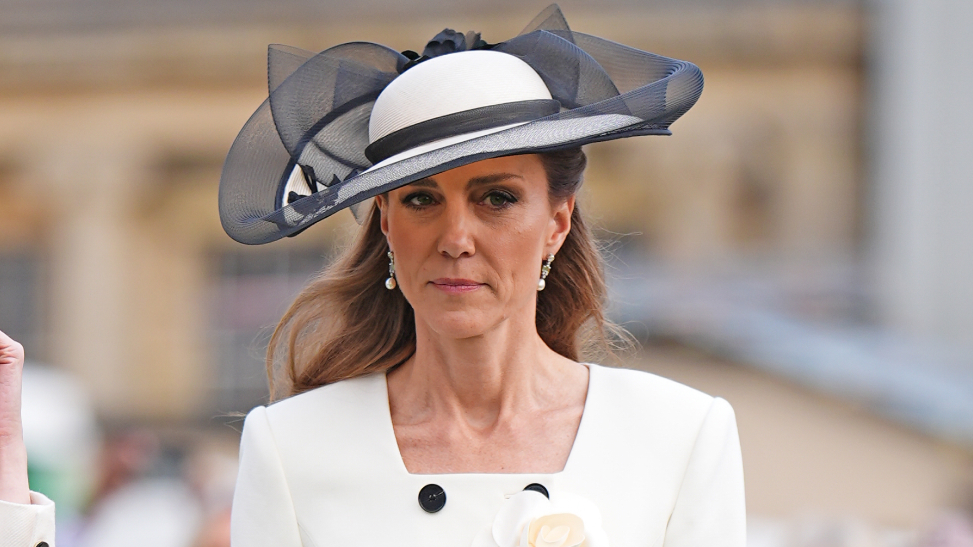 Catherine, Princess of Wales, during a Royal Garden Party at Buckingham Palace on May 8, 2026 in London, England