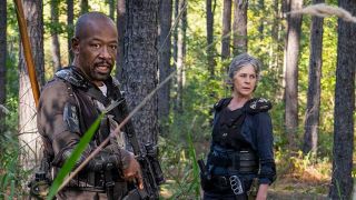 Morgan and Carol in The Walking Dead Season 8 Episode 14
