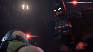 LEGO Batman fighting LEGO Bane