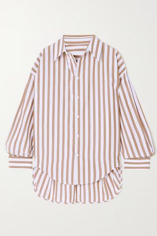 Fortela Amy oversized striped cotton shirt