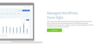 Bluehost's webpage promoting its managed WordPress hosting