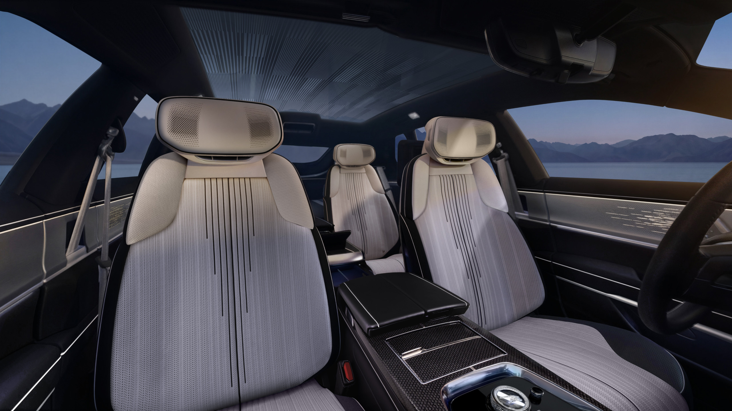 The interior of the Cadillac Celestiq Night Test edition