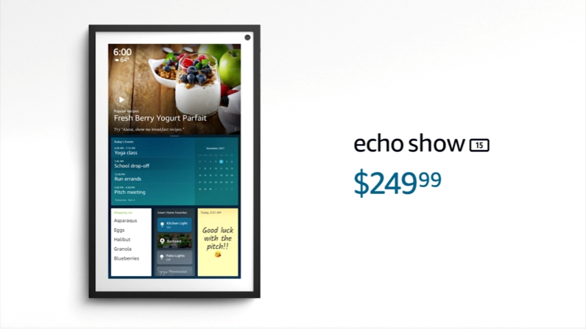 Amazon Echo Show 15 is an Echo Show you hang on your wall like a