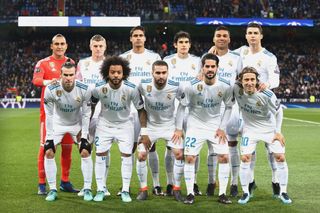 The Real Madrid team in 2018