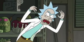 rick angry on rick and morty