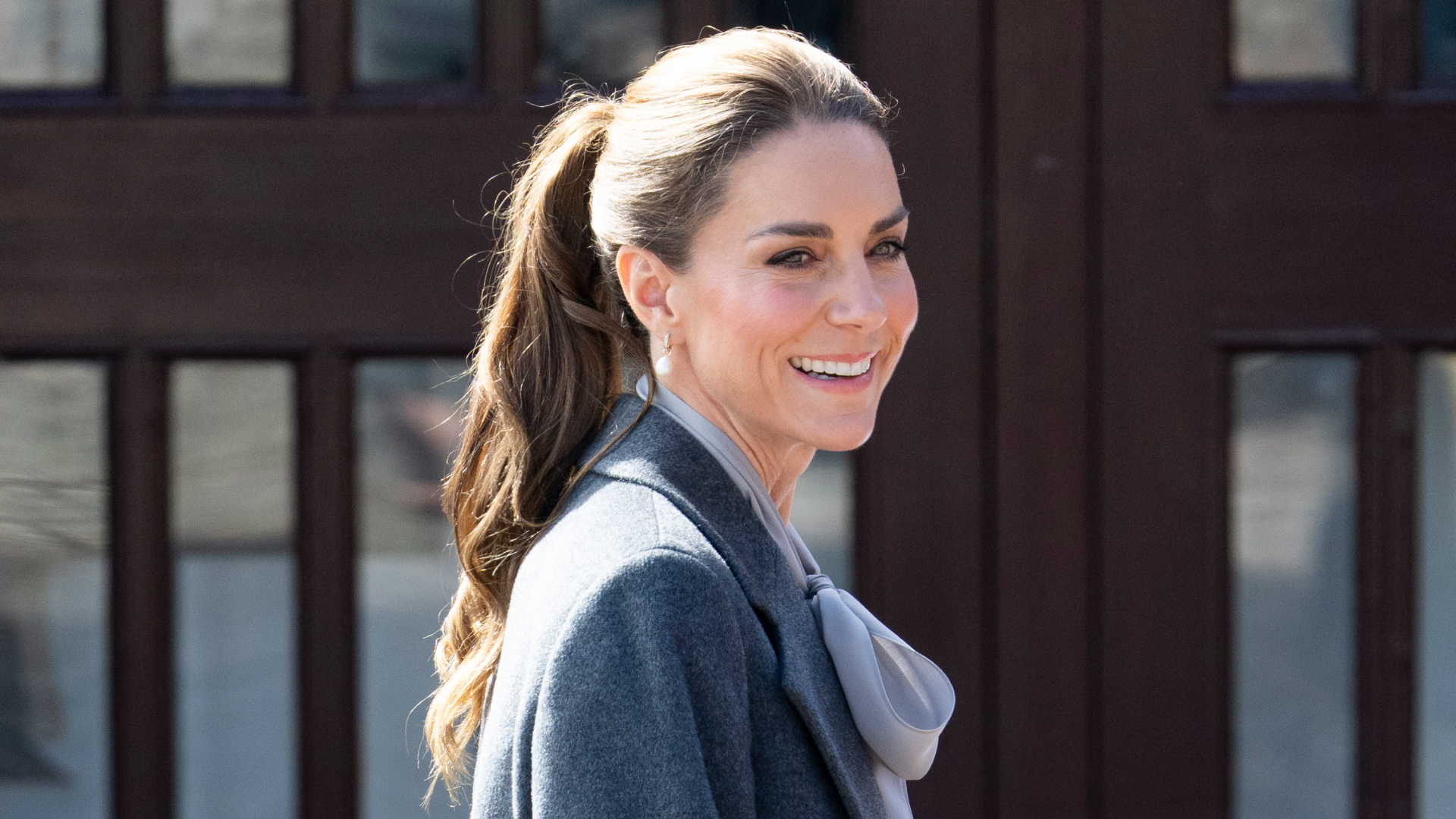 Princess Kate Slick Back Ponytail Trend