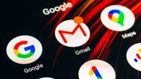 Shot of a google apps. 