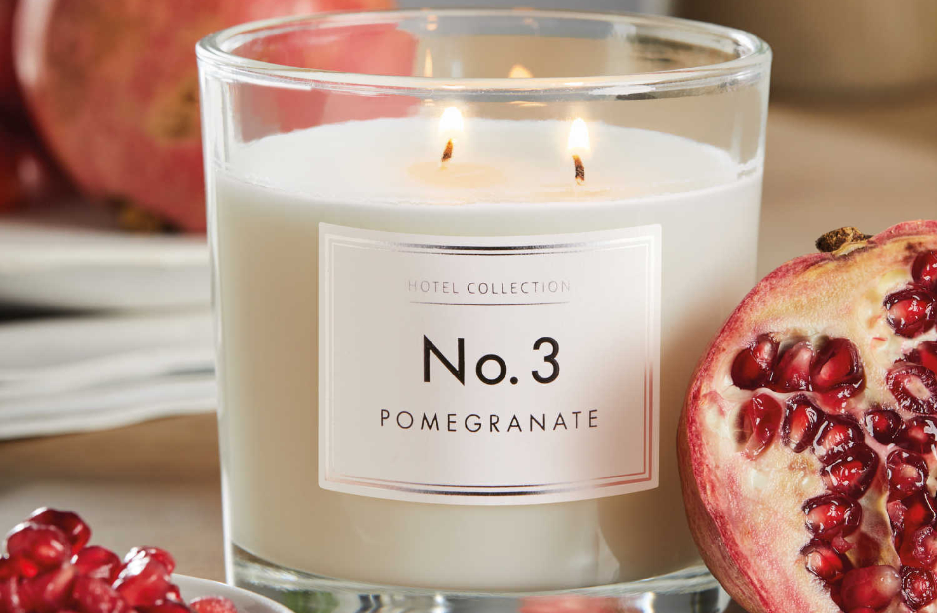 Candles & Tea Lights Home & Garden Aldi No3 Pomegrante Luxury Candle