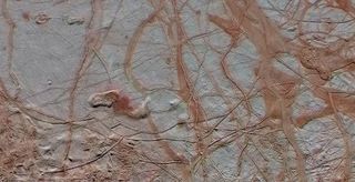 Jupiter's moon Europa surface