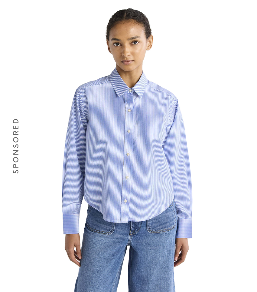 Free Assembly, Free Assembly Women's Cropped Button Front Cotton Shirt, Sizes Xs-Xxl