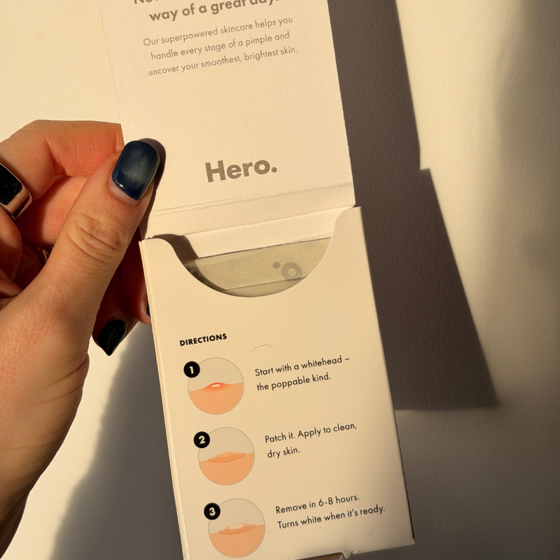 Grace opening the Hero mighty patch box