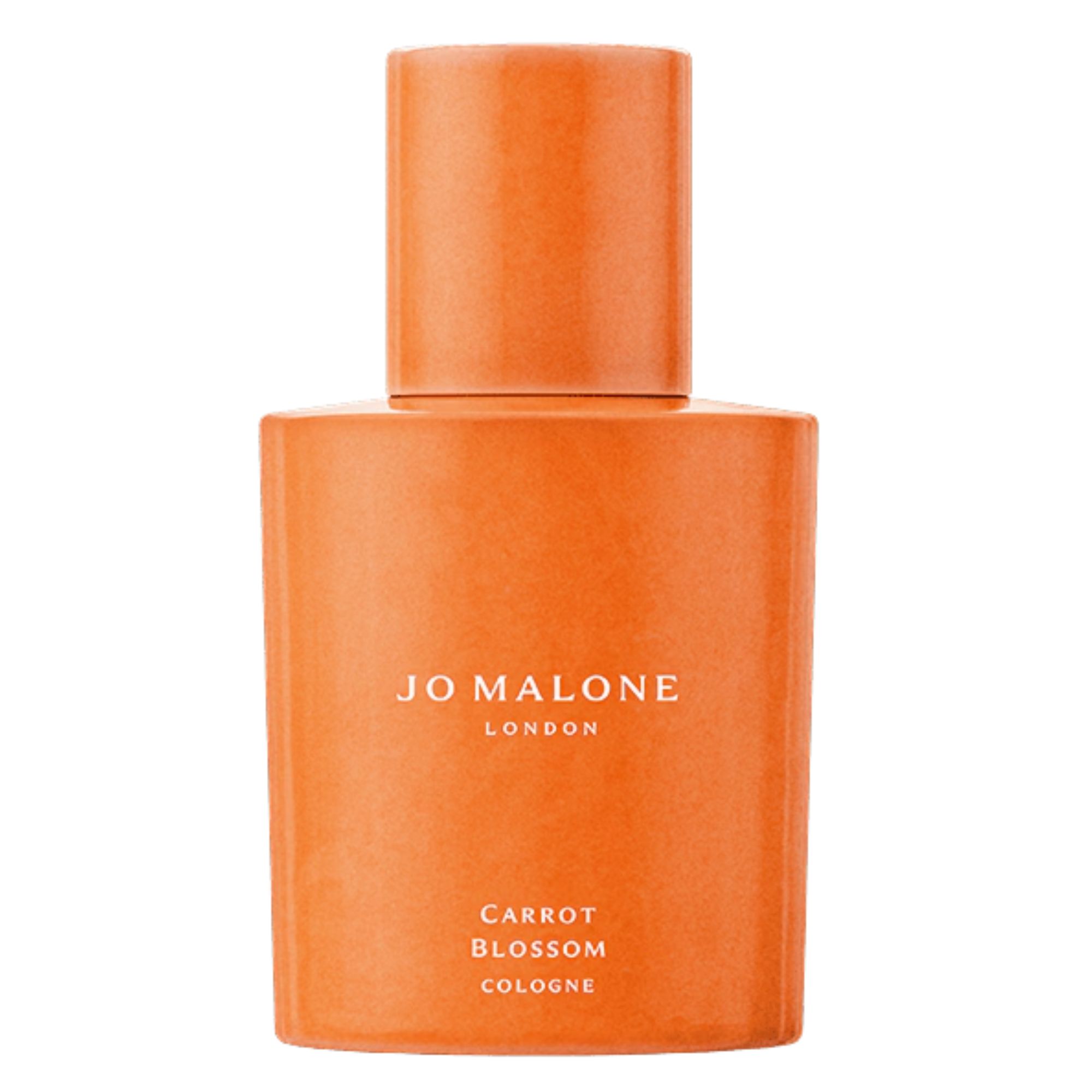 Jo Malone carrot blossom cologne in an orange bottle with white font