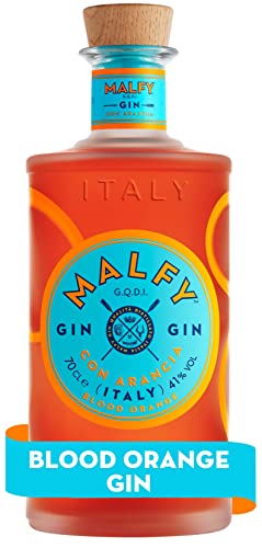 Malfy Arancia Sicilian Blood Orange Flavoured Gin | 41% Abv | 70cl | Flavoured Italian Gin | Orange Blossom Notes | Background Notes of Juniper | Orange Flavoured Gin Inspired by the Amalfi Coast