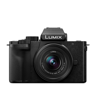 Panasonic Lumix G100 camera on a white background