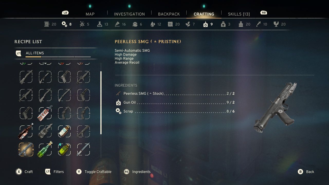 Atomfall upgrade weapons - A pristine SMG