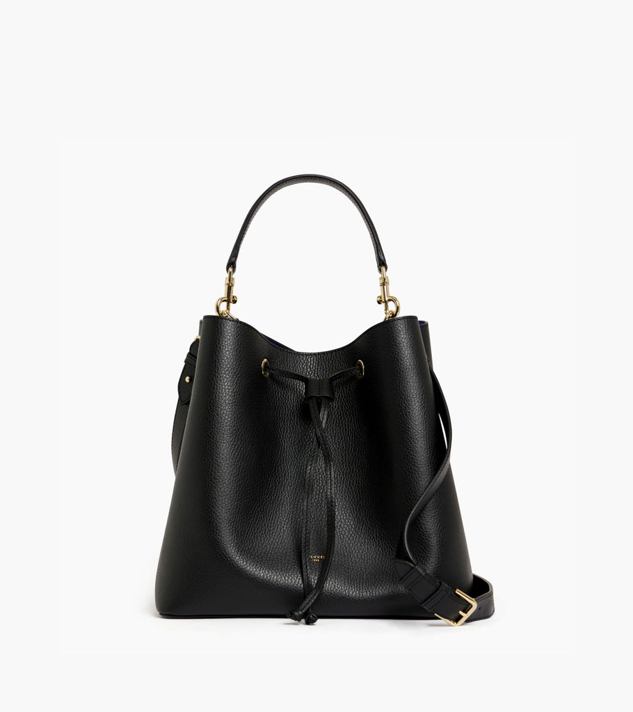 Louise Large Bucket Bag in Grained Leather
