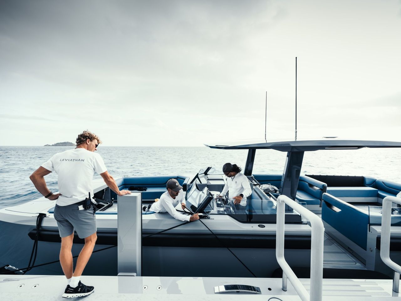 A photograph of Gabe Newell's superyacht, Leviathan.