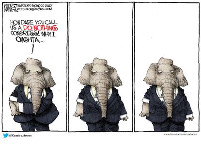 Political cartoon U.S. Republican Congress