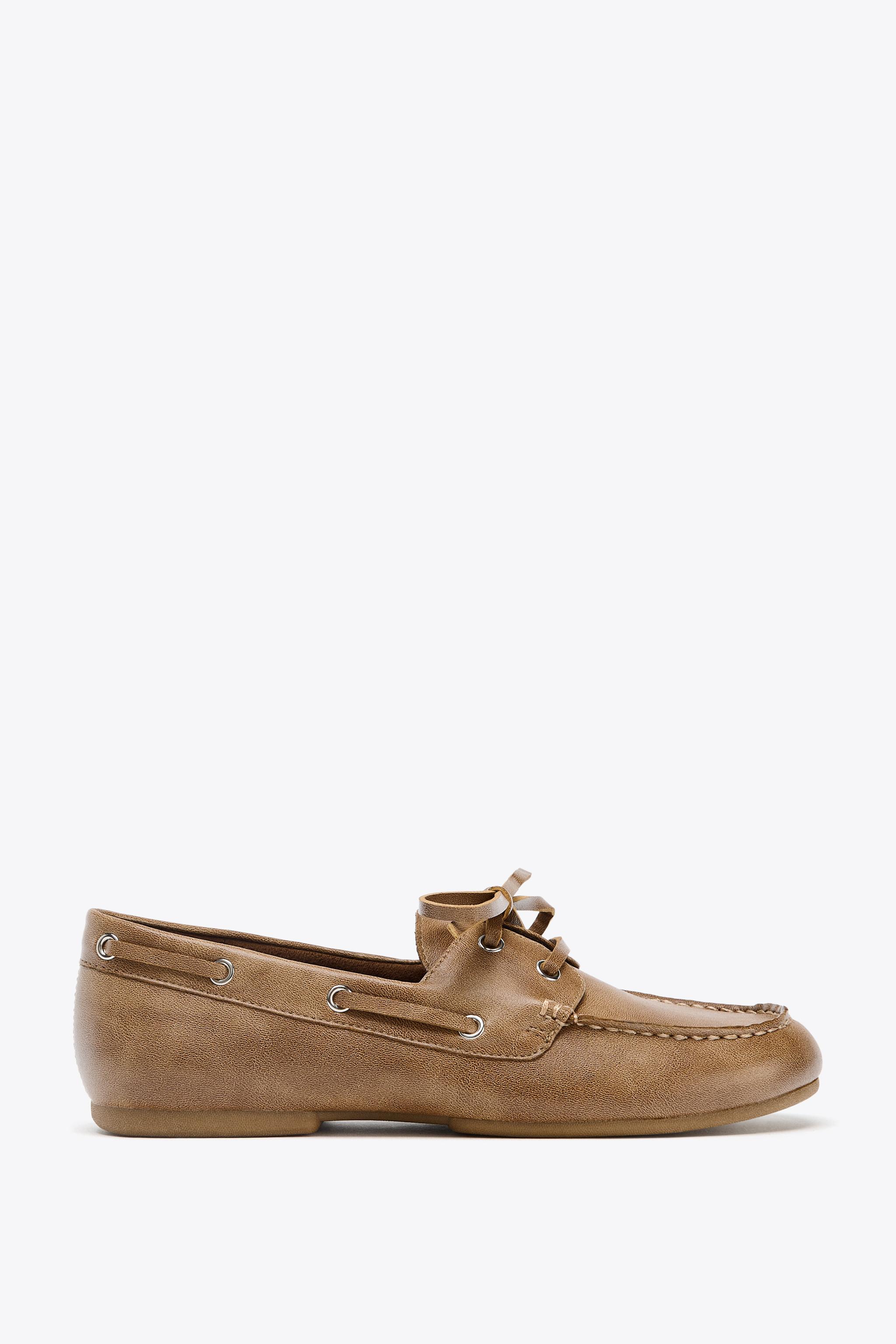 Lace-Up Flats