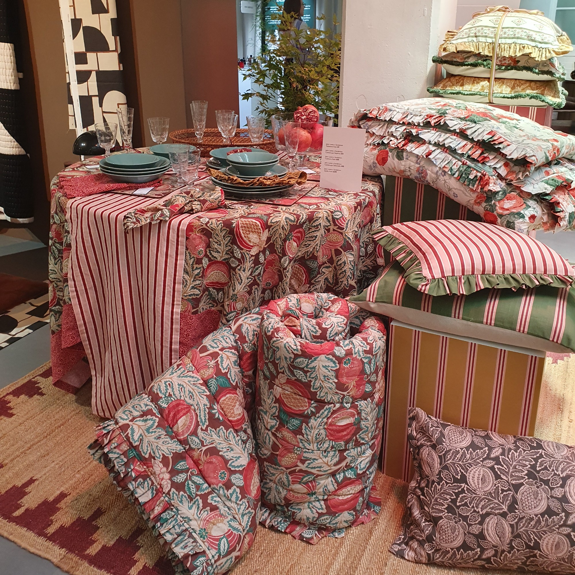 The boldly patterned John Lewis x Sanderson collection at the autumn/winter 2025 press preview