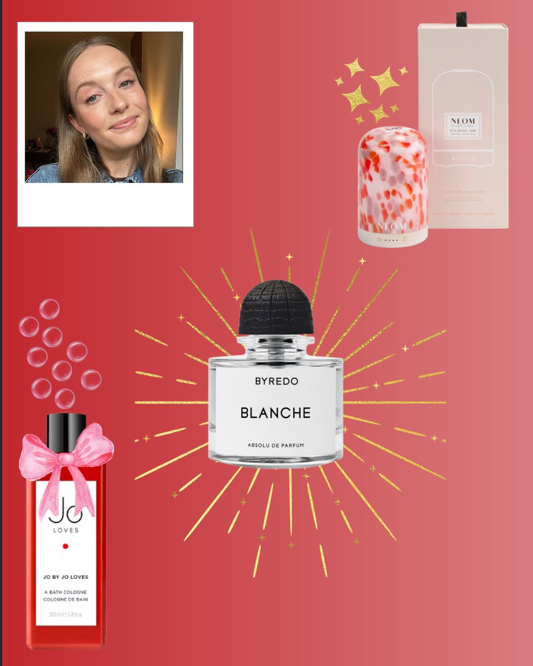 an image of Beauty Writer, Annie&#039;s christmas beauty picks on an ombre background
