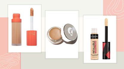 Three of the best drugstore concealers our team selected by Juvias place, glossier and loreal