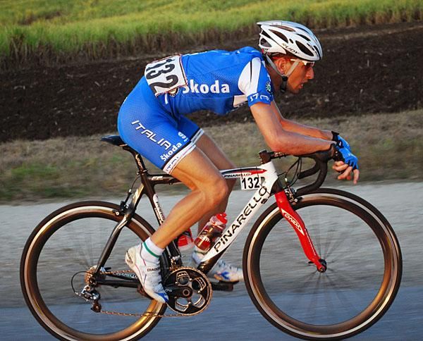 Angelo Ciccone (Italy) worked hard throughout the stage.