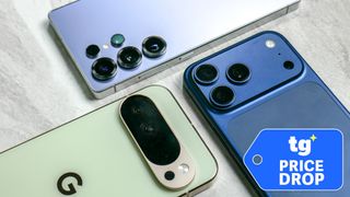 Back of iPhone 17 Pro Max, Galaxy S25 Ultra and Pixel 10 Pro XL