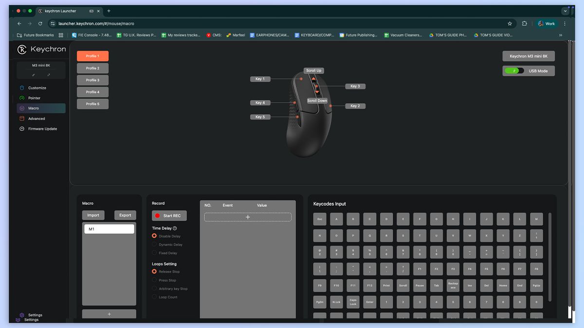Screenshot of Keychron Launcher