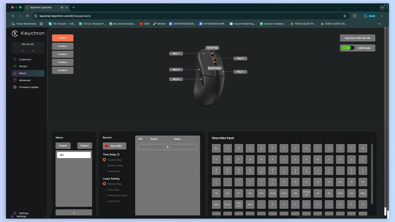 Screenshot of Keychron Launcher