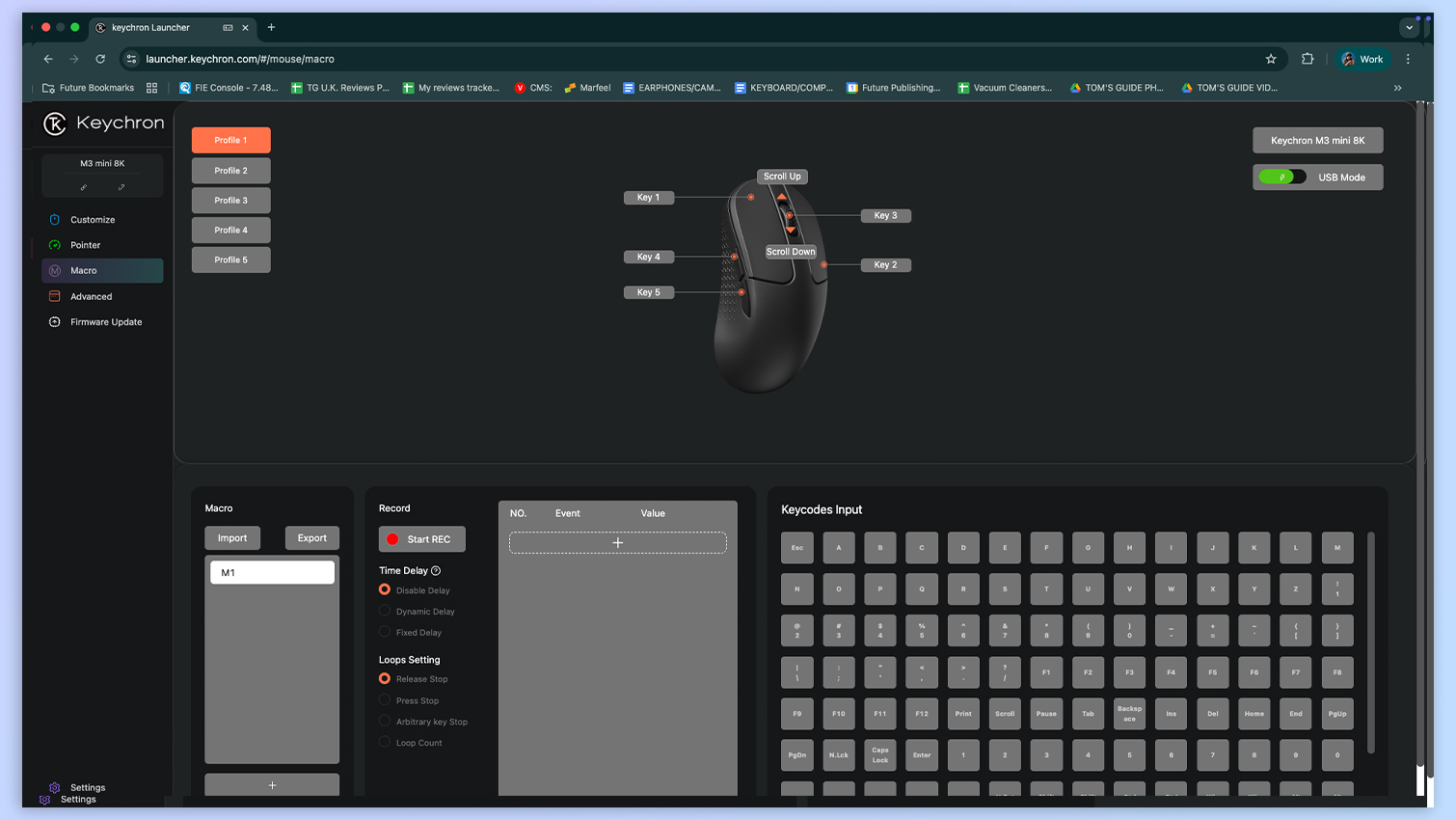 Screenshot of Keychron Launcher