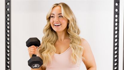 Give Me Strength Alice Liveing workouts: A shot of personal trainer Alice Liveing working out