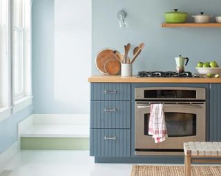 Light blue kitchen