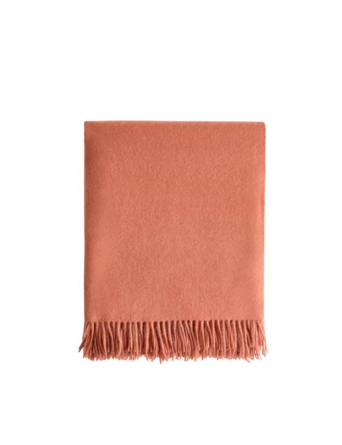 Mongolian Cashmere Throw (Persimmon)