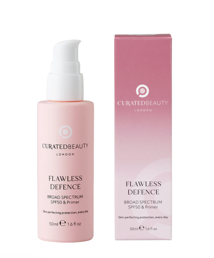 Curated Beauty Flawless Defence SPF 50 &amp;amp; Primer, skin barrier