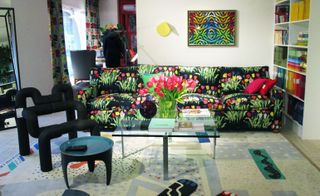 Tulip printed sofa