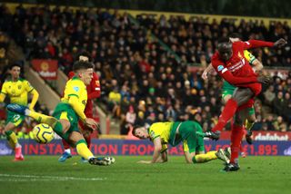 Sadio Mane, right, stepped off the bench to fire the winner at Norwich