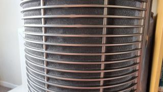 Rear grilles in the Dreo MC710S air purifier tower fan